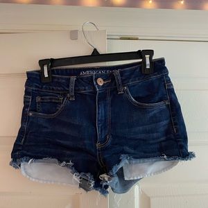 American Eagle high rise jean shorts